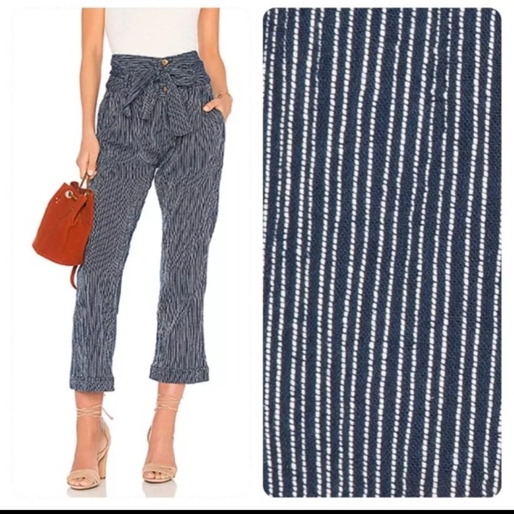 FREE PEOPLE Rumors Yarn Dye Harem Pant - Size 0 - Picture 2 of 10